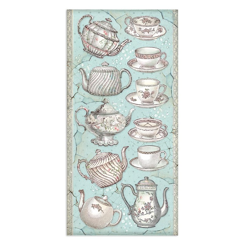 10 Feuilles Décoratives 15x30.5cm - Motif Café Et Chocolat