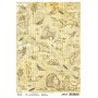 Papier de riz A4 Aesop's Fables - 1 feuille - Aesop's Fables - Ciao Bella Papercrafting