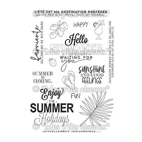 Tampons Summer - Farniente - Mes P'tits Ciseaux