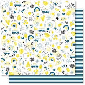 Papier 30x30 Farniente 1 1feuille - Mes P'tits Ciseaux