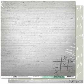 Papier 30x30 Quand les murs parlent 1f - Correspondances 5 - Les ateliers de Karine