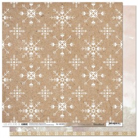 Papier 30x30 Flocons Kraft 1f - Woodland 3 - Les ateliers de Karine
