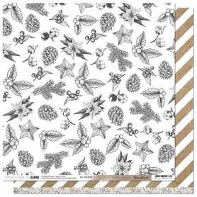 Papier 30x30 Motifs festifs 1f - Woodland 4 - Les ateliers de Karine