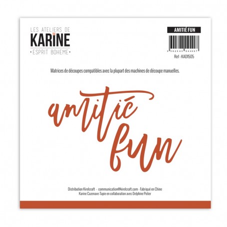 Dies Amitié Fun 2pc - Esprit Bohème - Les Ateliers de Karine