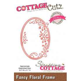 Die Fancy Floral Frame - CottageCutz - Scrapping Cottage