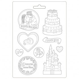 Moule souple A4 Castle and Cake - Sleeping Beauty - Stamperia Soft Mould