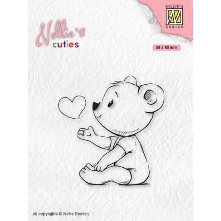 Tampon Love you Mama - Cuties - Nellie Snellen Clear Stamp