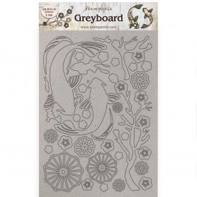 Greyboard A4 Fish - Sir Vagabond in Japan - Stamperia