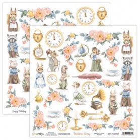 Papier 30x30 Cut out elements - 1 feuille - Bedtime Story - Scrap boys