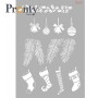 Pochoir Christmas Borders A4 - Pronty Crafts Stencil
