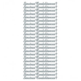 Autocollant Sincères Condoléances - Jeje Produkt 2762