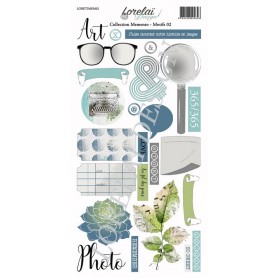 Planche d'étiquettes à découper Motifs 2 - Memento - Lorelaï Design
