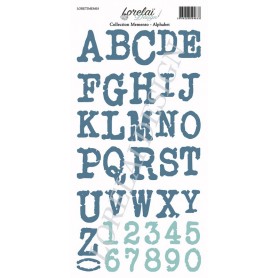 Planche d'étiquettes à découper Alphabets - Memento - Lorelaï Design