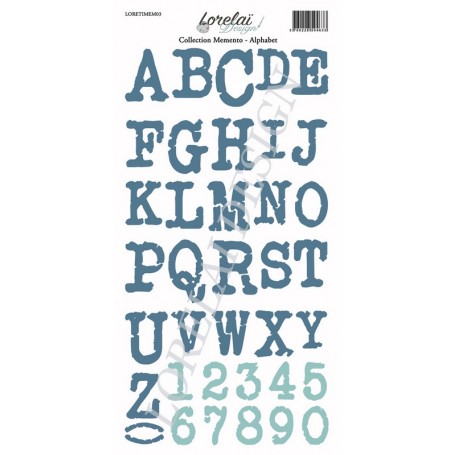 Planche d'étiquettes à découper Alphabets - Memento - Lorelaï Design