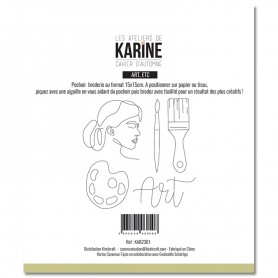 Pochoir Broderie Arts, Etc - Cahier d'Automne - Les ateliers de Karine