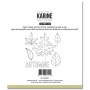 Pochoir Broderie Automne, Etc - Cahier d'Automne - Les ateliers de Karine