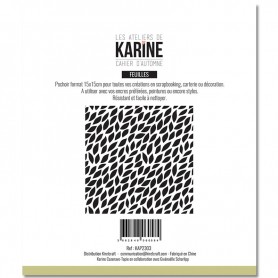 Pochoir Feuilles - Cahier d'Automne - Les ateliers de Karine