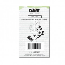 Tampon Jolie Grue - Cahier d'Automne - Les ateliers de Karine