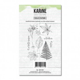 Tampons Feuilles d'automne - Cahier d'Automne - Les ateliers de Karine