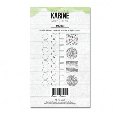 Tampons Textures 2 - Cahier d'Automne - Les ateliers de Karine