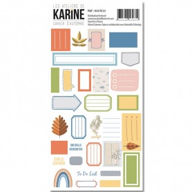 Stickers étiquettes Cahier d'automne - Les ateliers de Karine