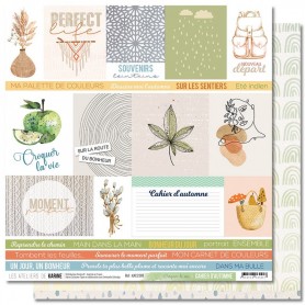 Papier 30x30 Croquer la vie 1f - Cahier d'automne - Les ateliers de Karine