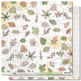 Papier 30x30 Tourbillon 1f - Cahier d'automne - Les ateliers de Karine
