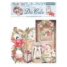 Die-cuts Christmas elements 35pc - Winter Tales - Stamperia