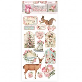 Chipboards Pink Christmas 15pc - Stamperia
