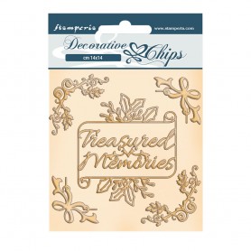 Decorative Chips Memories - Romantic Christmas - Stamperia