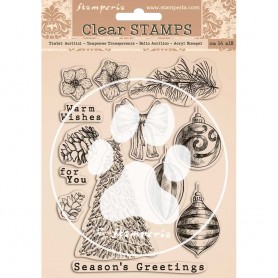 Tampons Romantic Christmas 13pc – Stamperia Clear Stamps