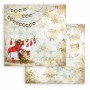 Set de papier 30x30 Romantic Christmas 10 feuilles - Stamperia