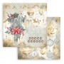 Set de papier 30x30 Romantic Christmas 10 feuilles - Stamperia