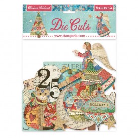 Die-cuts Christmas Patchwork 76pc - Stamperia