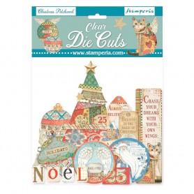 Die-cuts Clear Christmas Patchwork 41pc - Stamperia