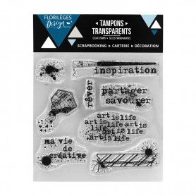 Tampons Ma vie de créative - Florilèges Design