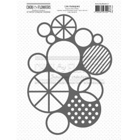 Pochoir Masque Cercles A5 - Journal Chromatique - Chou and Flowers