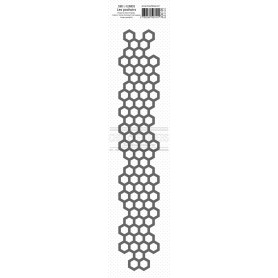 Pochoir Frise Hexagones 6x29 - Journal Chromatique - Chou and Flowers