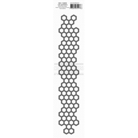 Pochoir Frise Hexagones 6x29 - Journal Chromatique - Chou and Flowers