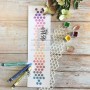 Pochoir Frise Hexagones 6x29 - Journal Chromatique - Chou and Flowers