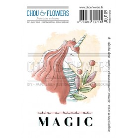 Tampons EZ La Licorne - Journal Chromatique - Chou and Flowers