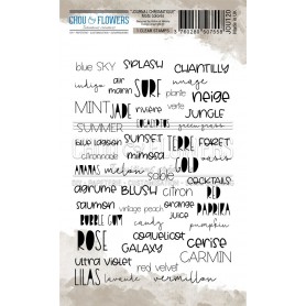 Tampon Mots colorés - Journal Chromatique - Chou and Flowers
