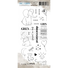 Tampons Grey - Journal Chromatique - Chou and Flowers