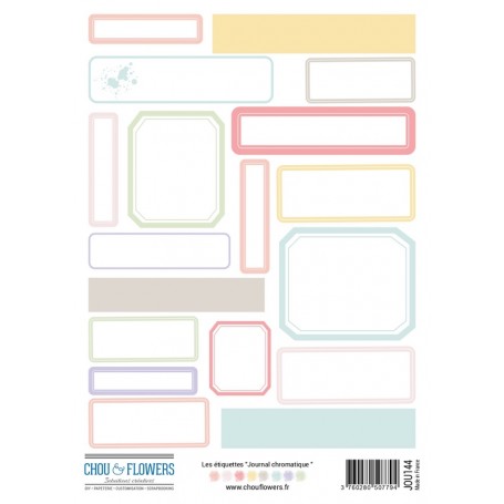 Etiquettes Journal Chromatique A5 - Chou and Flowers