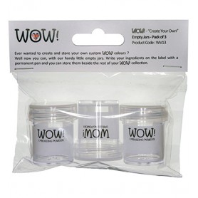 Set de 3 pots vides pour Embossing Powder - WOW !