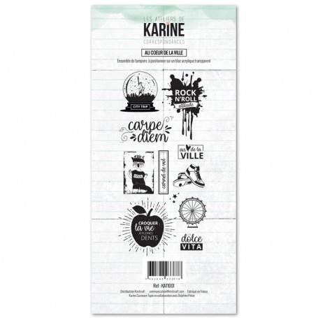 Tampons Au coeur de la ville - Correspondances - Les ateliers de Karine