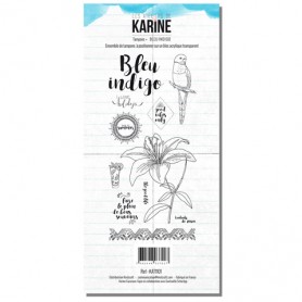 Tampons Bleu indigo - Blue Batik - Les ateliers de Karine
