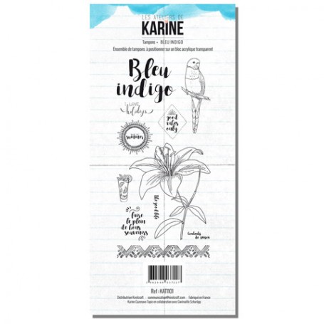 Tampons Bleu indigo - Blue Batik - Les ateliers de Karine
