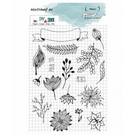 Tampons Fleurs 17pc – Mix'Créatif 2 - Diy & Cie