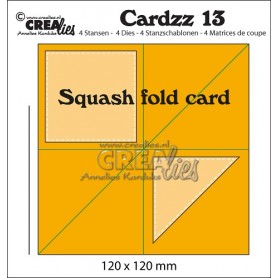 Dies Cardzz no 13 Squash fold card - Crealies